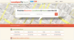 Desktop Screenshot of locationstohours.com