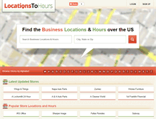 Tablet Screenshot of locationstohours.com